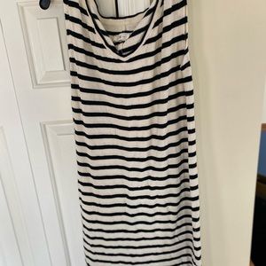 Woman’s black and white striped dress in size Medium